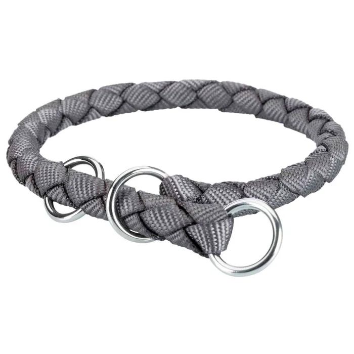 Hlavný obrázok produktu Nylonový obojek kulatý CAVO (S) 25-31 cm/12 mm, grafit - DOPRODEJ S:30-36cm/12mm