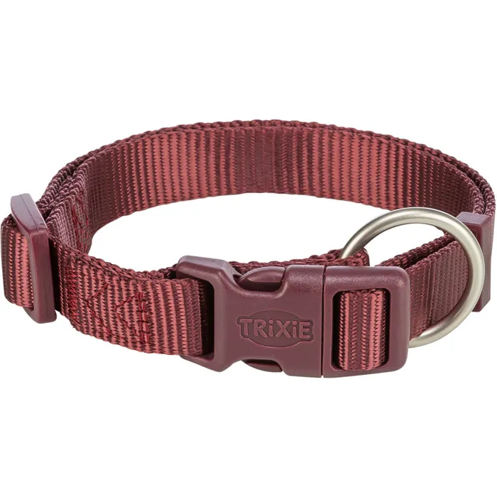 Hlavný obrázok produktu Nylonový obojek PREMIUM, sangria S:25-40cm/15mm