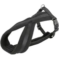 Ďalší obrázok produktu Nylonový postroj PREMIUM podšitý - čierna L-XL: hruď: 70-110cm/25mm
