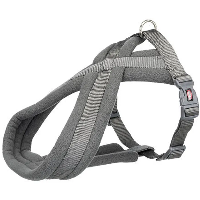 Hlavný obrázok produktu Nylonový postroj PREMIUM podšitý - grafit L-XL:hruď:70-110cm/25mm