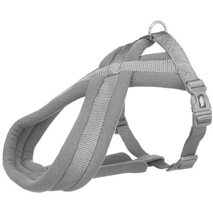 Hlavný obrázok produktu Nylonový postroj PREMIUM podšitý - grafit XXS-XS:hruď:26-38cm/10mm