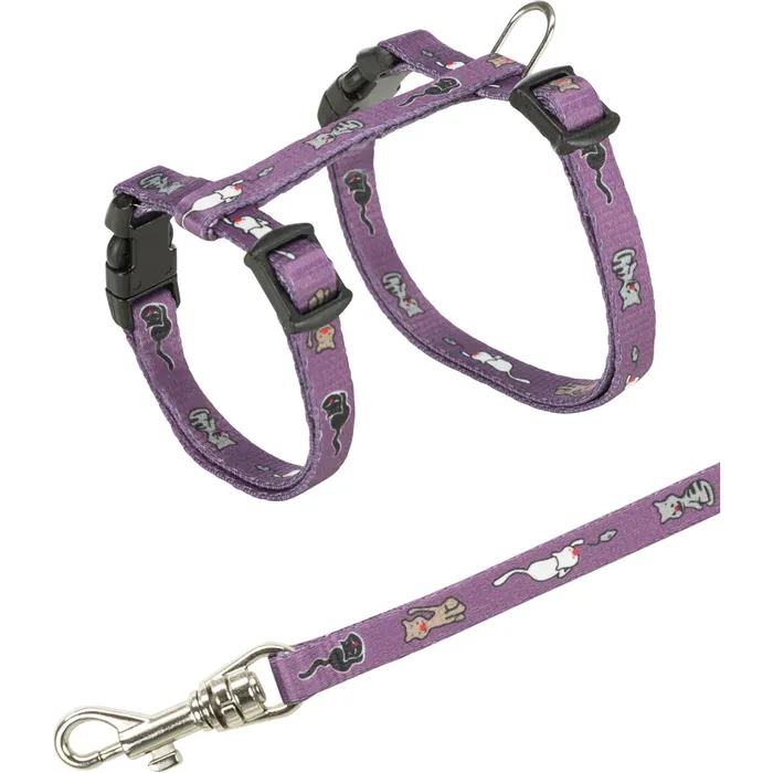 Hlavný obrázok produktu Nylonový postroj pro koťata - motiv 21-34cm/8mm TRIXIE