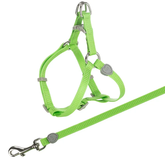 Hlavný obrázok produktu Nylonový postroj s vodítkem pro kočku 26-37cm/10mm, 1,20m