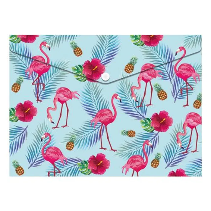 Hlavný obrázok produktu Obal PP s patentkou A4, Flamingo