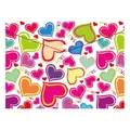Obal PP s patentkou A4, Love Hearts