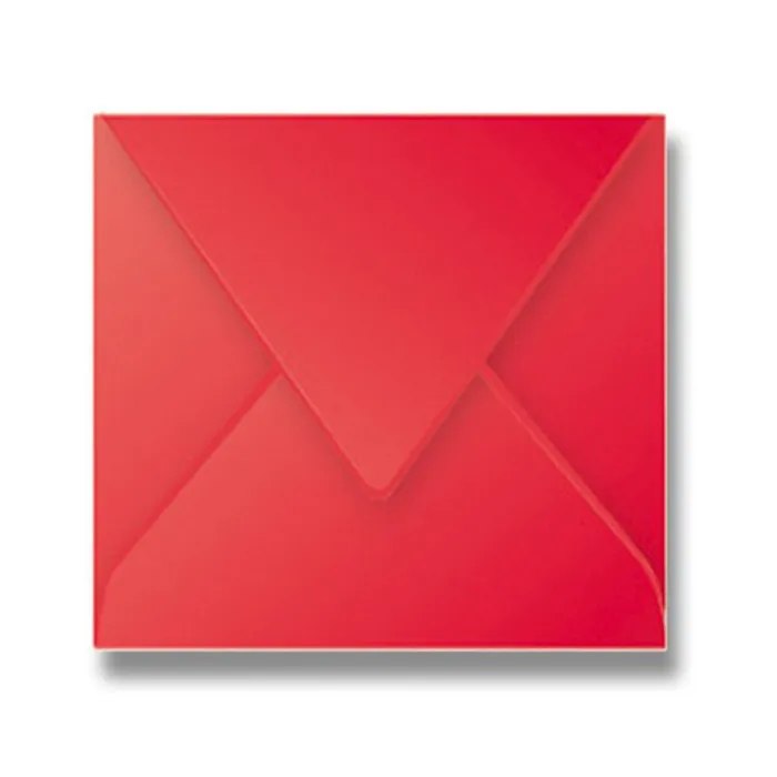 Hlavný obrázok produktu Obálka Clairefontaine, 165 x 165 mm, červená, 20 ks