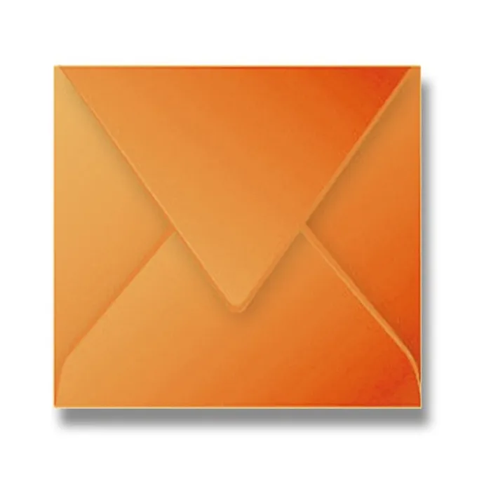 Hlavný obrázok produktu Obálka Clairefontaine, 165 x 165 mm, tm. oranžová, 20 ks