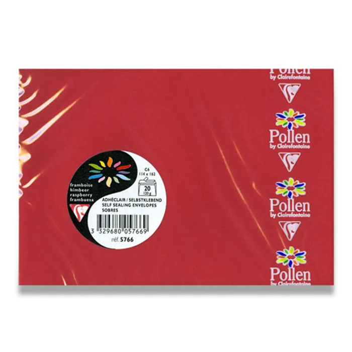 Hlavný obrázok produktu Obálka Clairefontaine, C6, korálová č., 20 ks