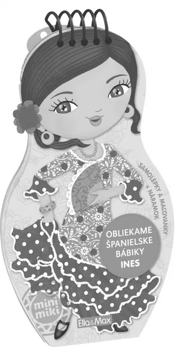 Hlavný obrázok produktu Obliekame španielske bábiky INES – Maľovanky