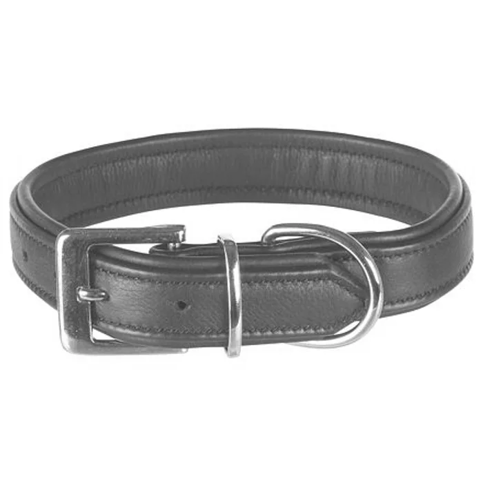 Hlavný obrázok produktu Obojek ACTIVE COMFORT kožený - černý L:47-54cm/35mm