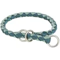 Obojok CAVO okrúhly polostahovací, petrolejová/šalvia XS-S: 25-31 cm / o12 mm