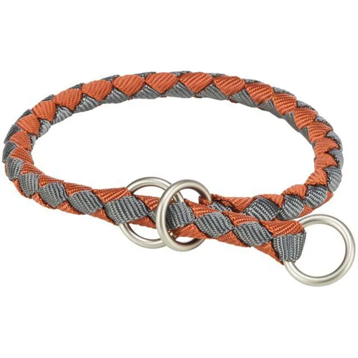 Hlavný obrázok produktu Obojek CAVO kulatý polostahovací, rezavá/grafit M: 39-45cm/ o12mm