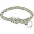 Obojok CAVO okrúhly polostahovací, šalviová/písková M: 39-45 cm / o12 mm