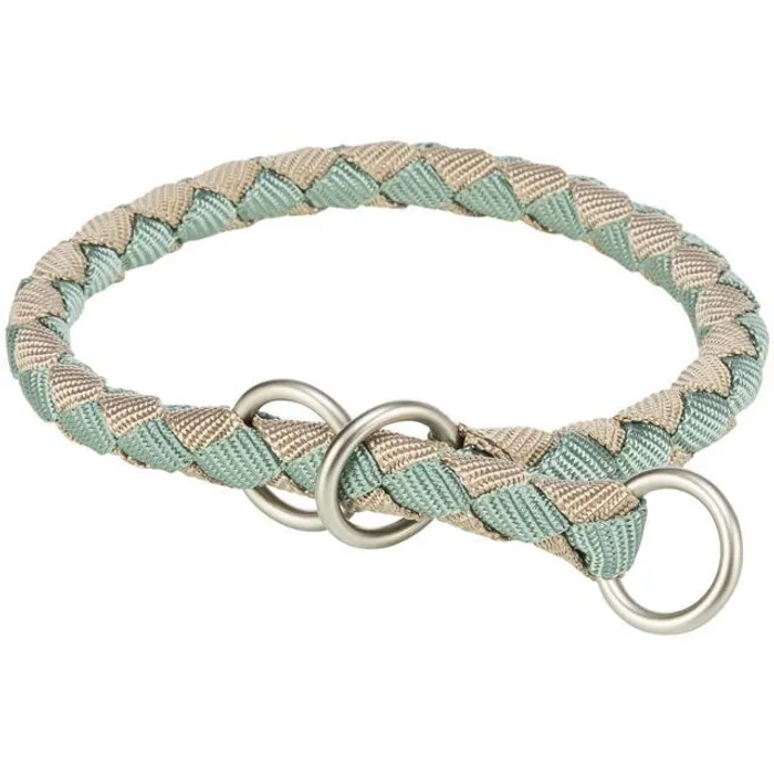 Hlavný obrázok produktu Obojek CAVO kulatý polostahovací, šalvějová/písková S: 30-36cm/ o12mm
