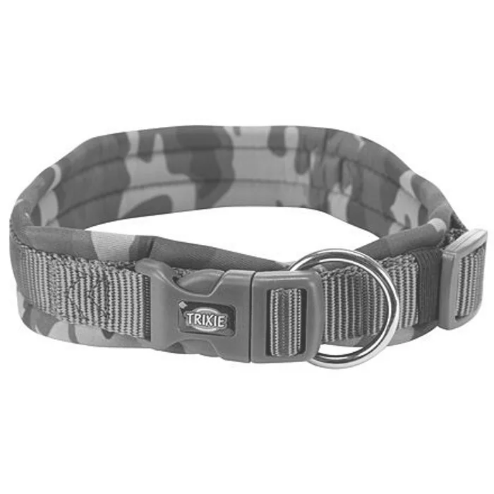 Hlavný obrázok produktu Obojek PREMIUM polstrovaný neoprenem - maskáčová/les L: 49-55cm/25mm