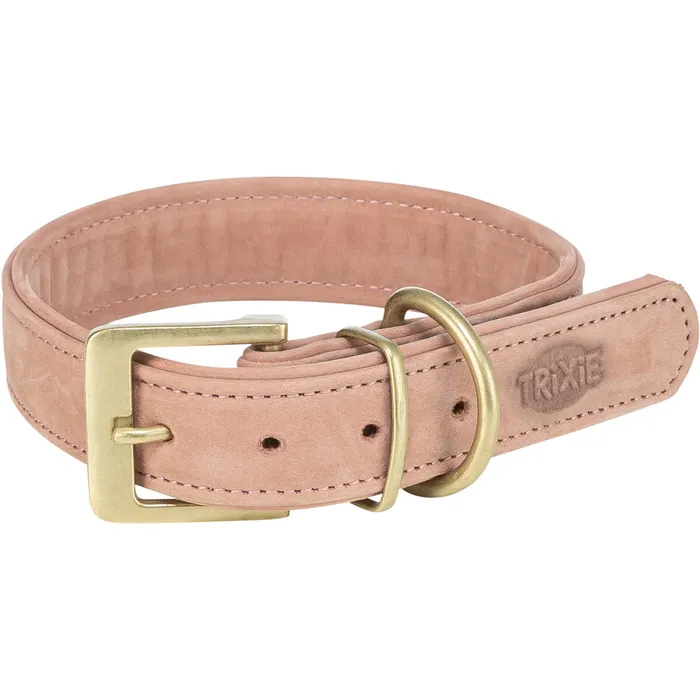 Hlavný obrázok produktu Obojek PURE kožený, růžováM: 36-43 cm/ 30 mm