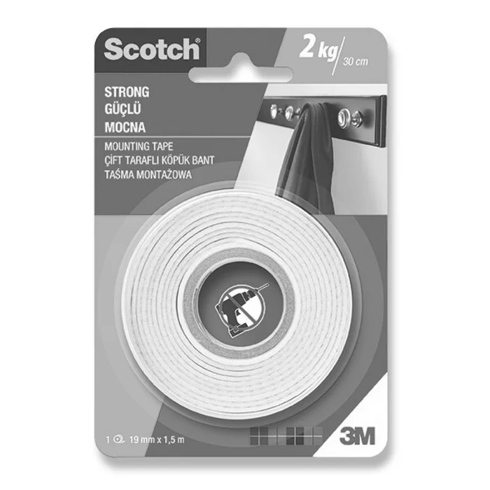 Hlavný obrázok produktu Oboustranná montážní páska 3M Scotch 19 mm × 1,5 m