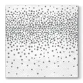 Obrúsky PAW L 33x33cm 3 vrst. Confetti - Silver [20 ks]