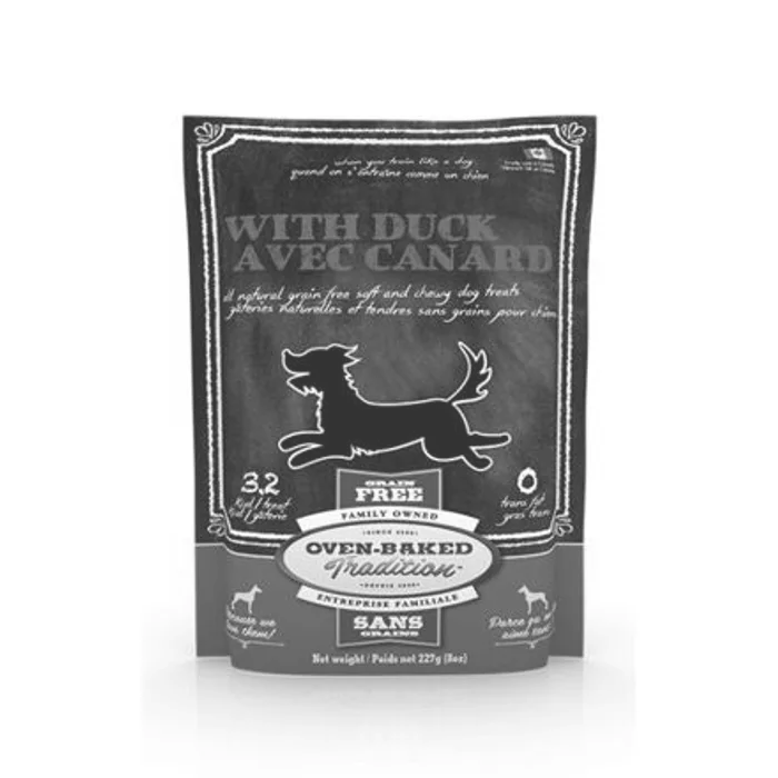 Hlavný obrázok produktu OBT All Natural Grain Free soft & chewy DUCK 227 g, bezlepkový pamlsek s kachním masem