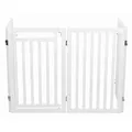Ďalší obrázok produktu Ochranná bariéra s otváracími dvierkami 60-160 x 81 cm biela