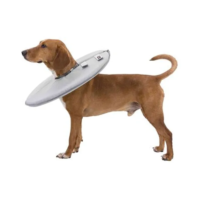 Hlavný obrázok produktu Ochranný měkký límec "disk", L: 46-49 cm/24 cm, polyester/pěna, šedá