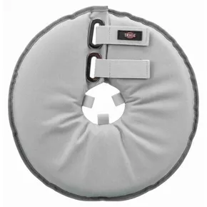 Ochranný mäkký golier "disk", polyester/pena, sivá