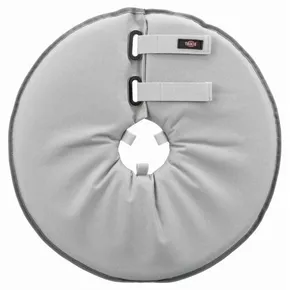 Ochranný mäkký golier "disk", S: 30-34 cm/19,5 cm, polyester/pena, sivá