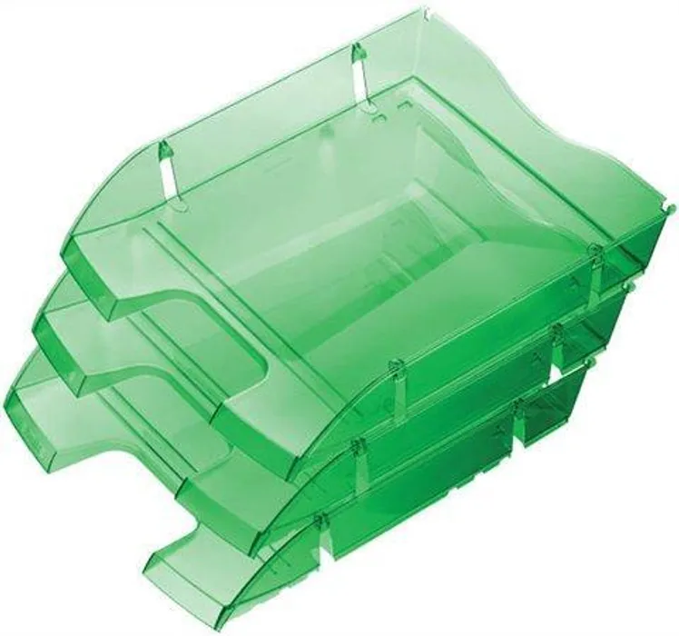 Hlavný obrázok produktu Odkladač "Nestable Green Logic", transparentní, tmavě zelený, nerozbitný, plastový, HELIT