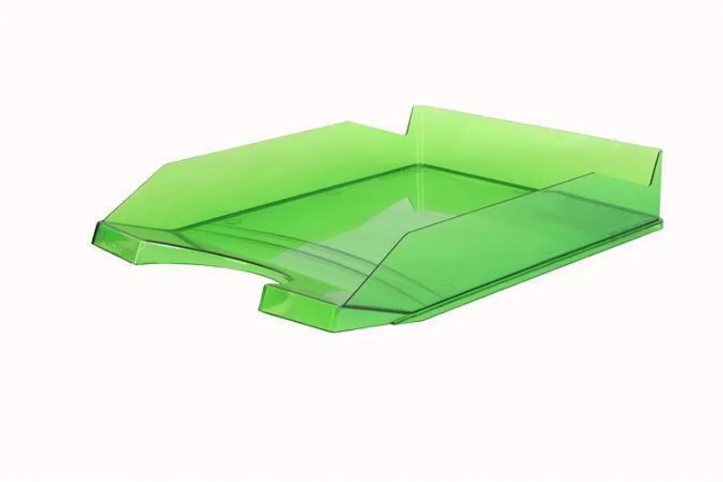 Hlavný obrázok produktu Odkladač, transparentní, zelený, plastový, VICTORIA