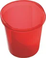 Odpadkový kôš, červený, priehľadný, 13 l, HELIT