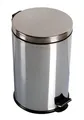 Odpadkový kôš, pedálový, kovový, 12 l, chrómovaný