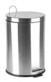 Odpadkový kôš, pedálový, kovový, 20 l, pochrómovaný