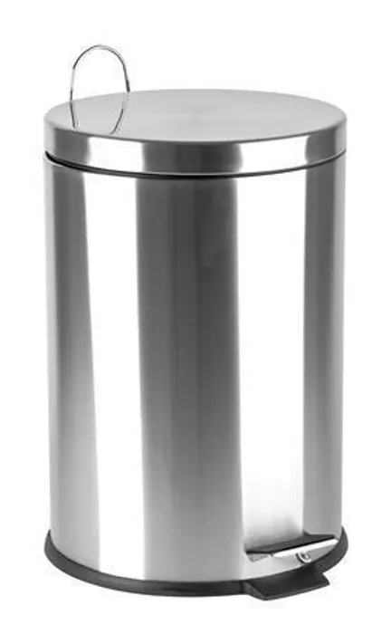 Hlavný obrázok produktu Odpadkový koš, pedálový, kovový, 20 l, pochromovaný