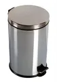 Odpadkový kôš, pedálový, kovový, 5 l, chrómovaný
