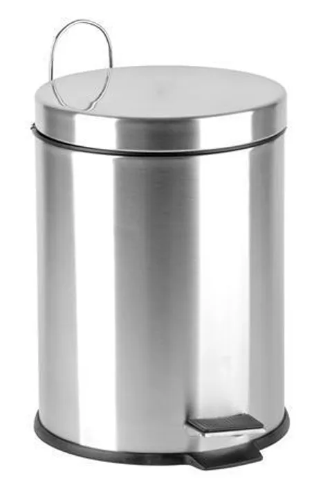 Hlavný obrázok produktu Odpadkový koš, pedálový, kovový, 5 l, chromovaný