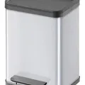 Ďalší obrázok produktu Odpadkový koš pro tříděný odpad, kovový, 2x11 litrů, VEPA BINS, šedý