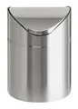Odpadkový kôš, s výklopným vekom, stolný, 1,5 l, nerezová oceľ, VEPA BINS, sivý