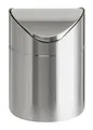 Odpadkový kôš, s výklopným vekom, stolný, 1,5 l, nerezová oceľ, VEPA BINS, sivý