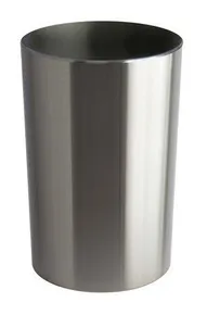 Odpadkový kôš, strieborná, kov, výkyvné veko, 75l, VEPA BINS