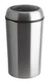 Odpadkový kôš, strieborná, kov, výkyvné veko, 75l, VEPA BINS