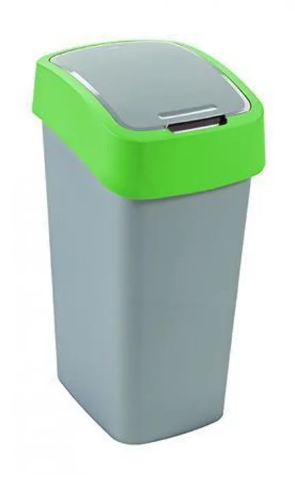 Hlavný obrázok produktu Odpadkový koš, zelená/šedá, na tříděný odpad, 50 l, CURVER