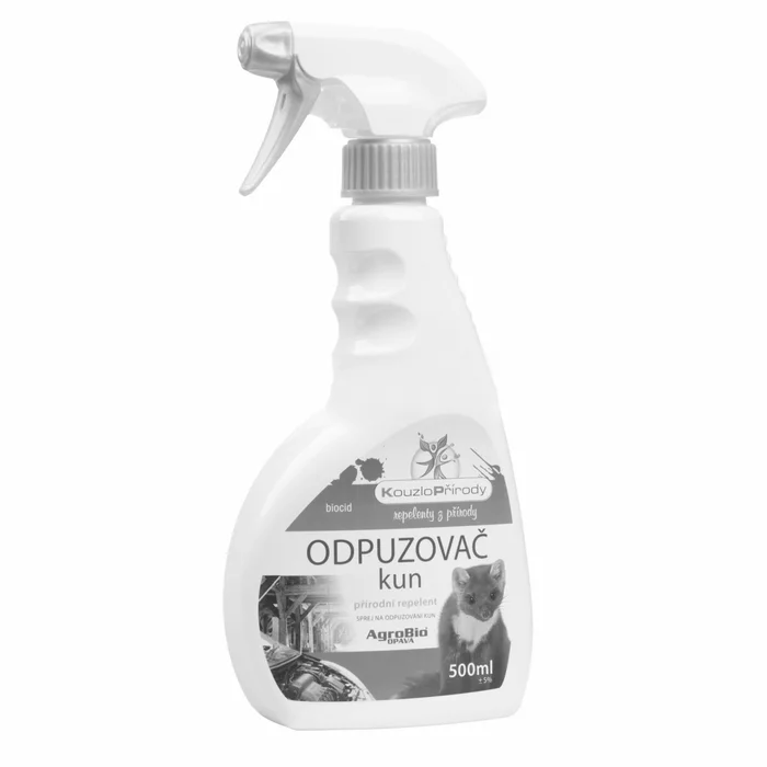 Hlavný obrázok produktu Odpuzovač kun z motorů aut, půdních prostor domů, z chlévů 500 ml rozprašovač