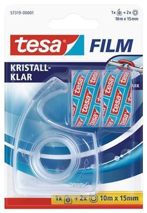 Hlavný obrázok produktu Odvíječ "57319", 2 ks lepící pásky 15mm x 10 m, TESA