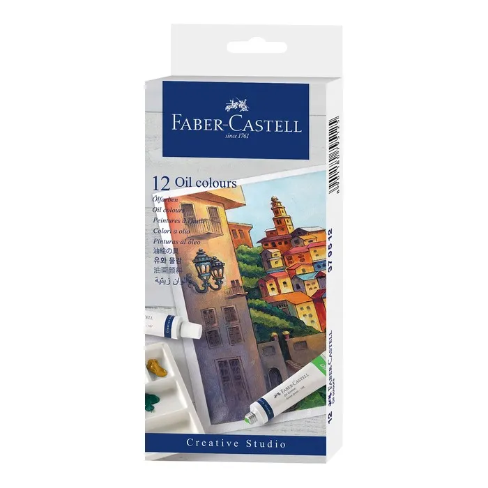 Hlavný obrázok produktu Olejové barvy Faber-Castell 12 barev, tuba 9 ml