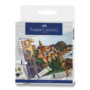 Olejové farby Faber-Castell 24 farieb, tuba 9 ml