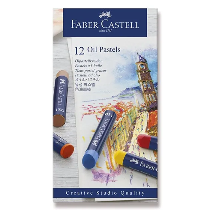 Hlavný obrázok produktu Olejové pastely Faber-Castell 127012 12 barev