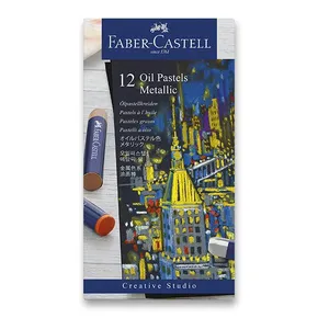 Olejové pastely Faber-Castell Metallic 12 farieb 127014