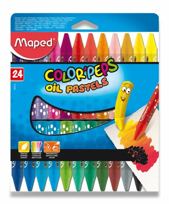 Hlavný obrázok produktu Olejové pastely Maped Color'Peps Oil Pastels 24 barev