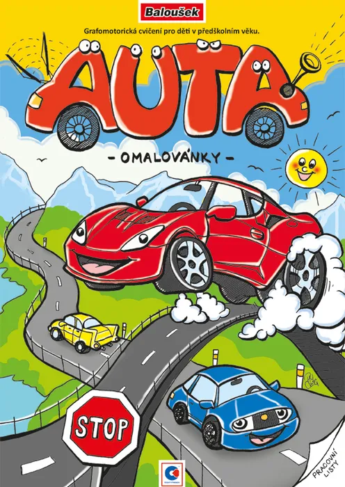 Hlavný obrázok produktu Omalovánka A4 - Grafomotorická - Auta