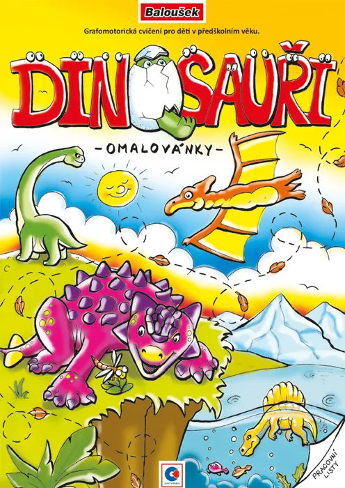 Hlavný obrázok produktu Omalovánka A4 - Grafomotorická - Dinosauři